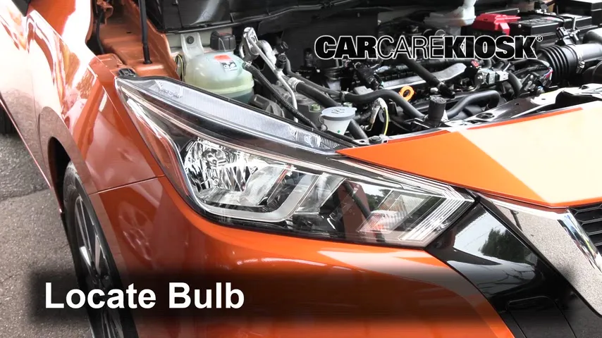 2020 Nissan Versa SV 1.6L 4 Cyl. Éclairage Feux de croisement (remplacer l'ampoule)